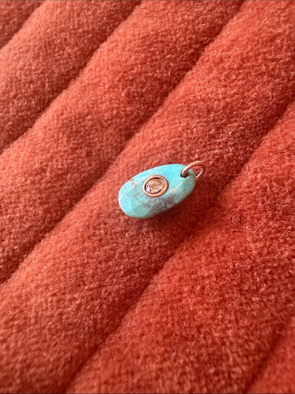 PASCALE MONVOISIN Orso Turquoise, Diamond and Gold Pendant Charm - Picture 2 of 5